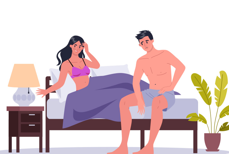 A couple's sex life is unsatisfactory due to HSDD
